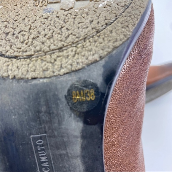 Vince Camuto Hadley brown leather bootie 8 - Picture 10 of 12